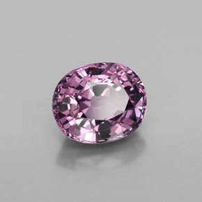 1.97캐럿 천연 퍼플 스피넬, 타원형 컷, 7.9×6.6 mm, VS