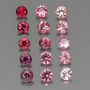 캐럿 천연 멀티컬러 스피넬 보석, 라운드 컷, 2.70 mm, VVS-VS