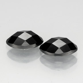 캐럿 천연 검정색 스피넬 보석, 마퀴즈, 8.1×4.1 mm, 불투명체