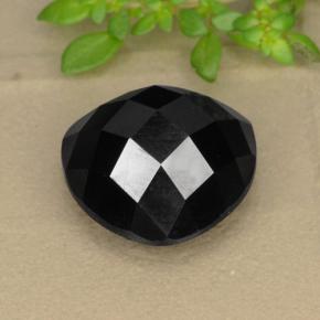 11.01캐럿 천연 검정색 스피넬, 트릴리언, 14.1×13.8 mm, 불투명체