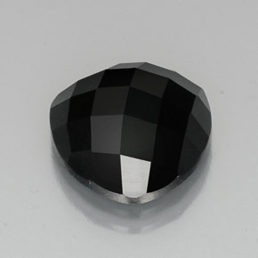 11.79캐럿 천연 검정색 스피넬, 트릴리언, 14×13.8 mm, 불투명체