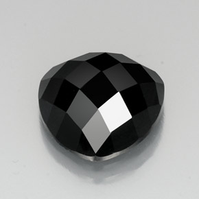 11.40캐럿 천연 검정색 스피넬, 트릴리언, 14.1×13.8 mm, 불투명체