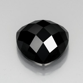 11.37캐럿 천연 검정색 스피넬, 트릴리언, 14.1×10.8 mm, 불투명체