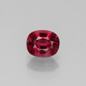 0.56캐럿 천연 레드 스피넬, 타원형 컷, 5.4×4.4 mm, VS-SI