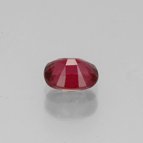 0.56캐럿 천연 레드 스피넬, 타원형 컷, 5.4×4.4 mm, VS-SI