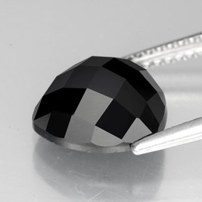 3.89캐럿 천연 검정색 스피넬, 트릴리언, 9.9×9.9 mm, 불투명체