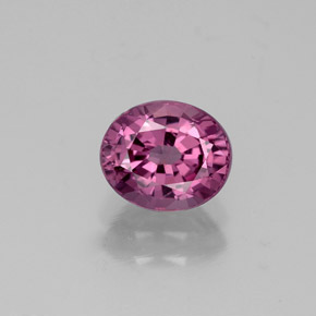 1.50캐럿 천연 보랏빛 핑크 스피넬, 타원형 컷, 7.2×6.1 mm, VS-SI