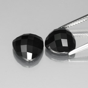 8.33캐럿 천연 검정색 스피넬 보석, 트릴리언, 10.1×9.8 mm, 불투명체