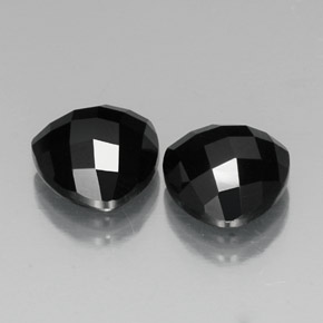 9.13캐럿 천연 검정색 스피넬 보석, 트릴리언, 10×9.9 mm, 불투명체