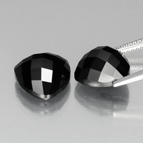 9.13캐럿 천연 검정색 스피넬 보석, 트릴리언, 10×9.9 mm, 불투명체