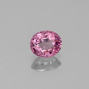 0.56캐럿 천연 보랏빛 핑크 스피넬, 타원형 컷, 5.3×4.6 mm, VVS-VS