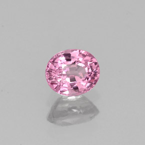 0.52캐럿 천연 핑크 스피넬, 타원형 컷, 5×4.3 mm, VVS-VS