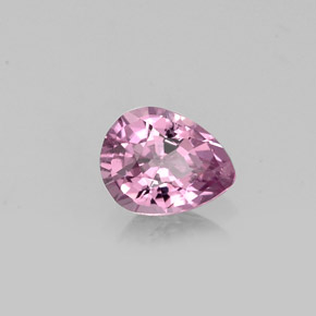 0.56캐럿 천연 바이올렛 핑크 스피넬, 배 모양, 5.8×4.6 mm, VS