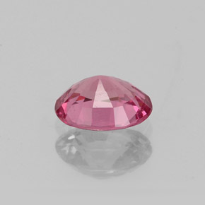 0.73캐럿 천연 보랏빛 핑크 스피넬, 타원형 컷, 6.4×5.1 mm, VS