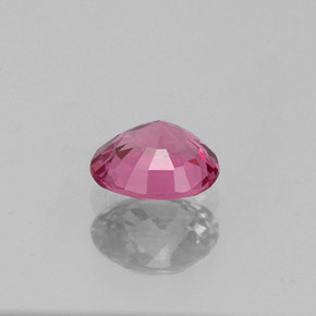0.56캐럿 천연 보랏빛 핑크 스피넬, 타원형 컷, 5.5×4.8 mm, VVS-VS
