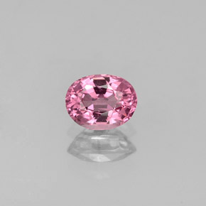 0.55캐럿 천연 로즈 핑크 스피넬, 타원형 컷, 5.5×4.3 mm, VS