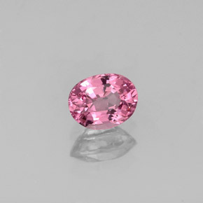 0.55캐럿 천연 로즈 핑크 스피넬, 타원형 컷, 5.5×4.3 mm, VS