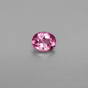 0.64캐럿 천연 보랏빛 핑크 스피넬, 타원형 컷, 5.9×4.7 mm, VVS