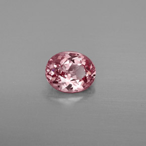 1.27캐럿 천연 로즈 핑크 스피넬, 타원형 컷, 7.2×5.8 mm, VS-SI