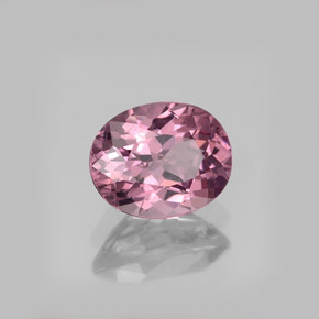 1.22캐럿 천연 바이올렛 핑크 스피넬, 타원형 컷, 7.1×5.7 mm, VS
