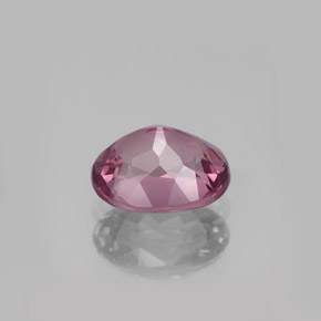 1.22캐럿 천연 바이올렛 핑크 스피넬, 타원형 컷, 7.1×5.7 mm, VS