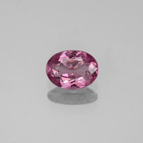 0.59캐럿 천연 보랏빛 핑크 스피넬, 타원형 컷, 6.3×4.7 mm, VVS-VS
