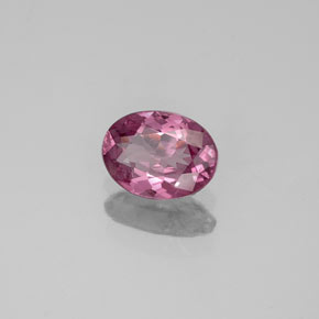 0.59캐럿 천연 보랏빛 핑크 스피넬, 타원형 컷, 6.3×4.7 mm, VVS-VS