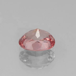 1.34캐럿 천연 오렌지 핑크 스피넬, 타원형 컷, 7.4×6 mm, VS-SI