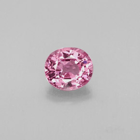 0.84캐럿 천연 보랏빛 핑크 스피넬, 타원형 컷, 5.9×5.2 mm, VVS-VS