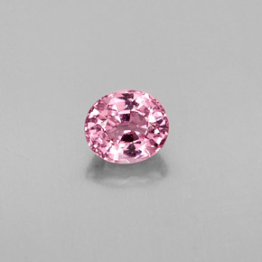 0.81캐럿 천연 보랏빛 핑크 스피넬, 타원형 컷, 5.6×4.9 mm, VVS-VS