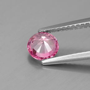 0.84캐럿 천연 퍼플 로즈 스피넬, 라운드 컷, 5.62 mm, VS-SI