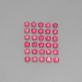 캐럿 천연 핑크 레드 스피넬 보석, 라운드 컷, 2.67 mm, VVS-VS