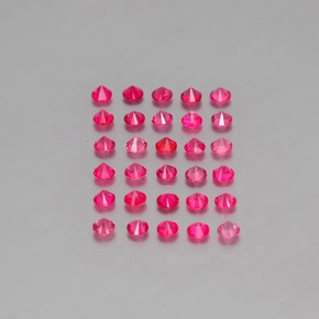 캐럿 천연 핑크 레드 스피넬 보석, 라운드 컷, 2.70 mm, VVS-VS