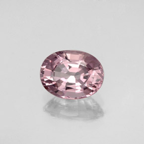 1.62캐럿 천연 핑크빛 로즈 스피넬, 타원형 컷, 8.3×6.2 mm, VVS-VS