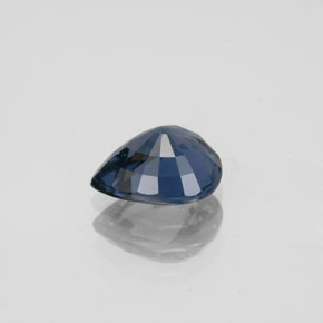 1.49캐럿 천연 딥 블루 스피넬, 배 모양, 8×6.7 mm, VVS