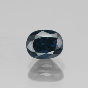 1.13캐럿 천연 딥 블루 스피넬, 타원형 컷, 6.5×5.1 mm, VS