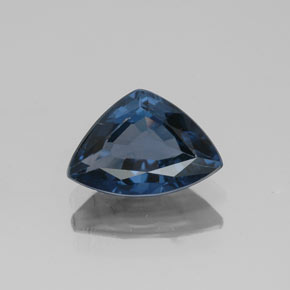 1.39캐럿 천연 딥 블루 스피넬, 트릴리언, 8.9×6.2 mm, VVS-VS