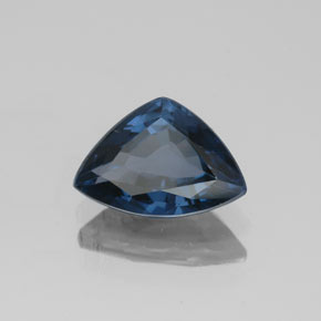 1.39캐럿 천연 딥 블루 스피넬, 트릴리언, 8.9×6.2 mm, VVS-VS