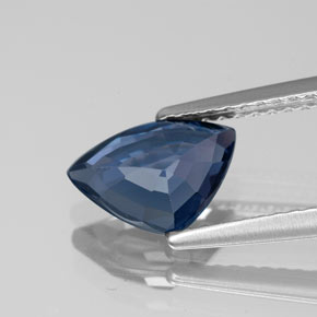 1.39캐럿 천연 딥 블루 스피넬, 트릴리언, 8.9×6.2 mm, VVS-VS