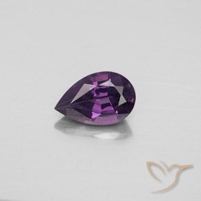 1.27ct 자연스러운 어두운 보라색 스피넬, 배 모양, VVS-VS