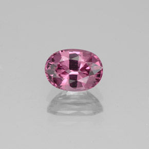 1.16캐럿 천연 핑크빛 퍼플 스피넬, 타원형 컷, 7.1×5.2 mm, VS