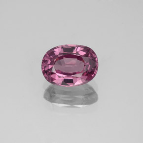 1.34캐럿 천연 퍼플 로즈 스피넬, 타원형 컷, 7.5×5.6 mm, VVS-VS