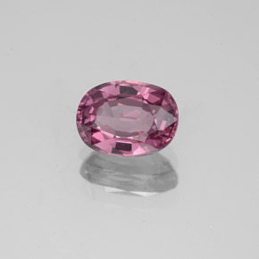 1.34캐럿 천연 퍼플 로즈 스피넬, 타원형 컷, 7.5×5.6 mm, VVS-VS
