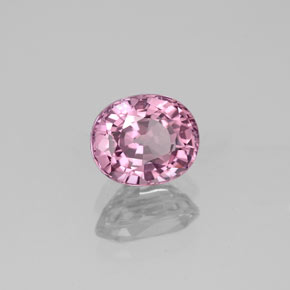 1.28캐럿 천연 핑크빛 바이올렛 스피넬, 타원형 컷, 6.9×5.7 mm, VVS-VS