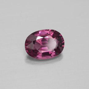 1.38캐럿 천연 퍼플 로즈 스피넬, 타원형 컷, 7.9×5.8 mm, VVS-VS