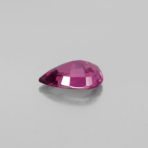 1.19캐럿 천연 퍼플 로즈 스피넬, 배 모양, 8.4×5.8 mm, VS