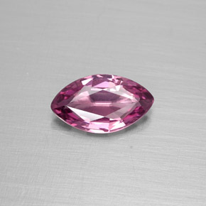 1.21캐럿 천연 퍼플 로즈 스피넬, 마퀴즈, 9.5×5.5 mm, VS
