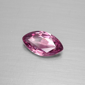 1.21캐럿 천연 퍼플 로즈 스피넬, 마퀴즈, 9.5×5.5 mm, VS