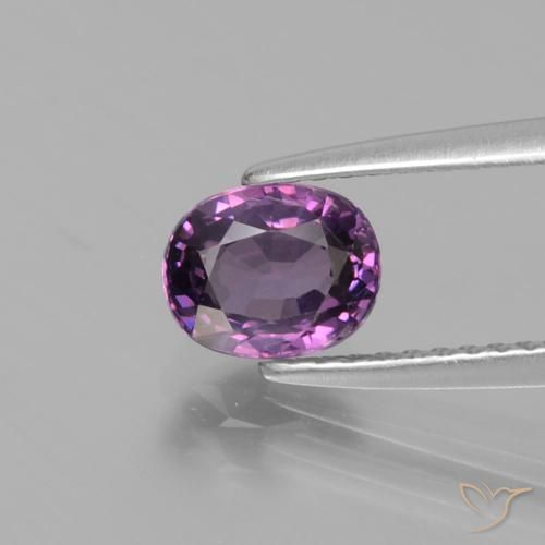 1.16ct 자연스러운 분홍빛이 도는 포도 스피넬, 타원형, VS