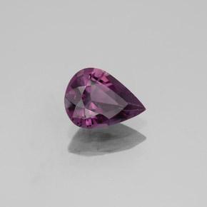 1.07캐럿 천연 딥 퍼플 스피넬, 배 모양, 7.9×5.9 mm, VVS-VS